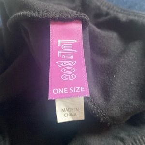 Lularoe Noir Solid Black Leggings - One Size